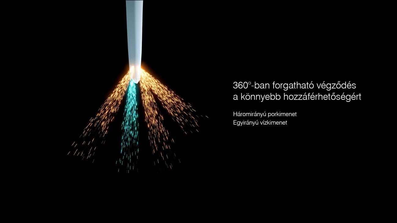 Woodpecker AP-H homokfúvó kézidarab - 360°-ban forgatható végződés  a könnyebb hozzáférhetőségért